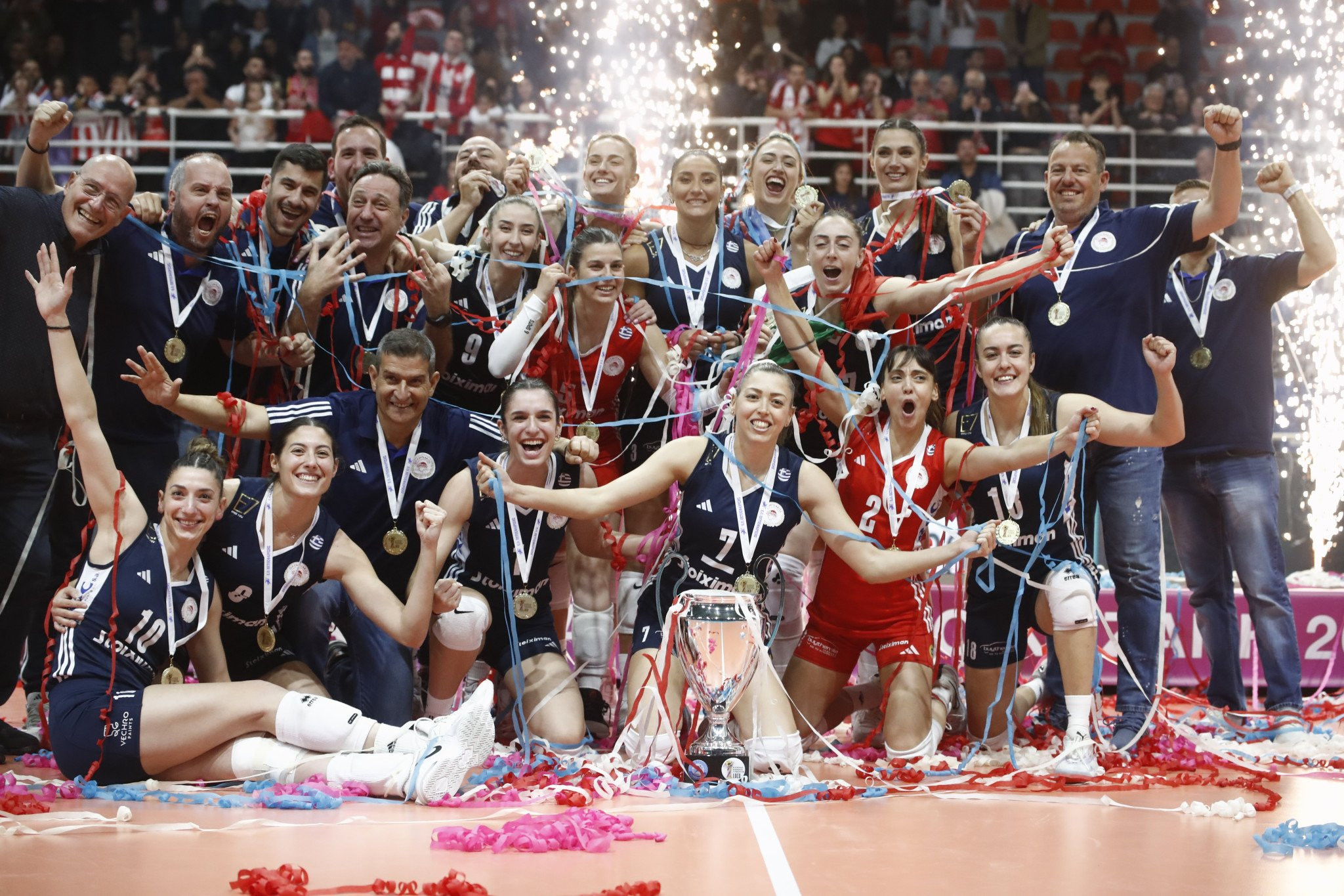 Για 11η φορά κυπελλούχος γυναικών η ομάδα βόλεϊ του Ολυμπιακού
