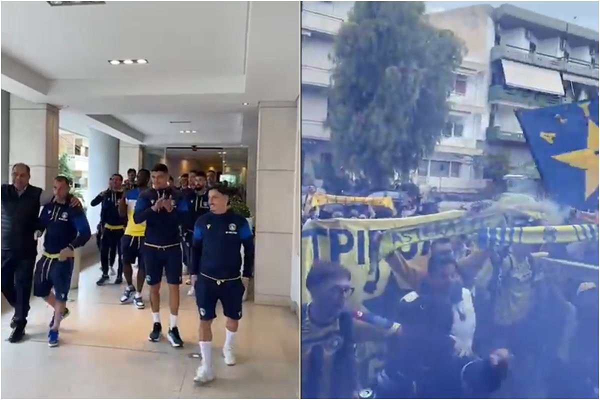 Χαμός στο ξενοδοχείο του Αστέρα AKTOR - Παίκτες και οπαδοί έγιναν… ένα (vid)