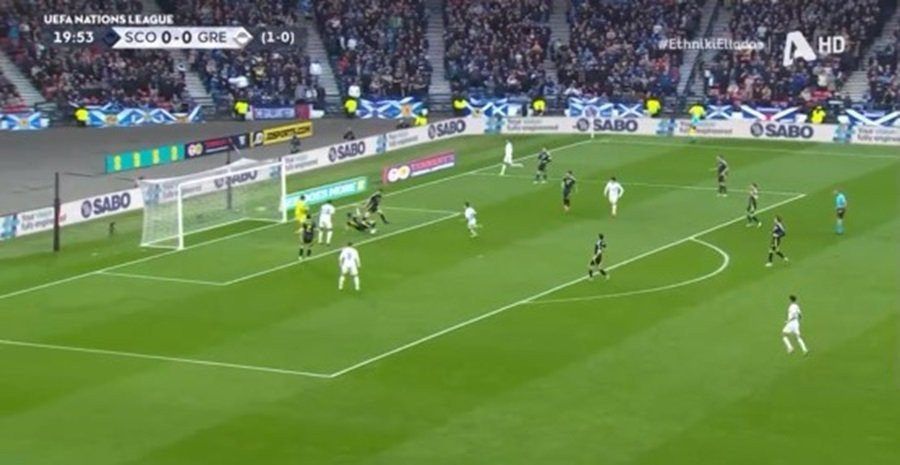 Φοβερό γύρισμα Καρέτσα και τρομερό πλασέ Κωνσταντέλια για το 0-1! (vid)