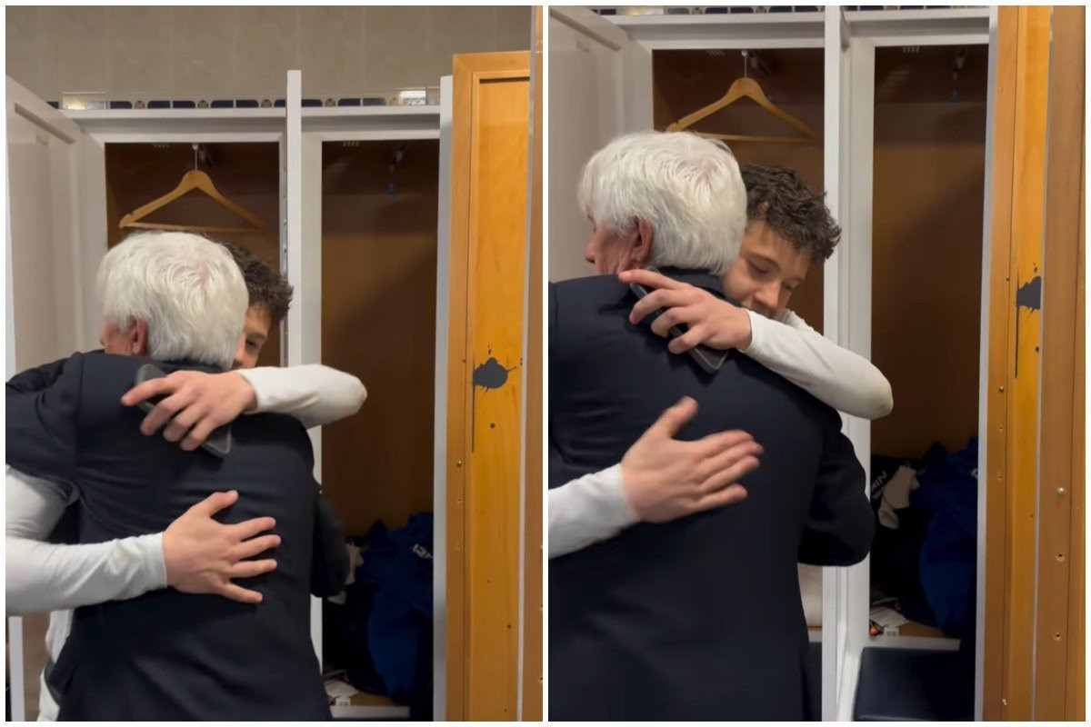 Τα συγχαρητήρια του Γιοβάνοβιτς στους παίκτες και η αγκαλιά με τον Καρέτσα (vid)