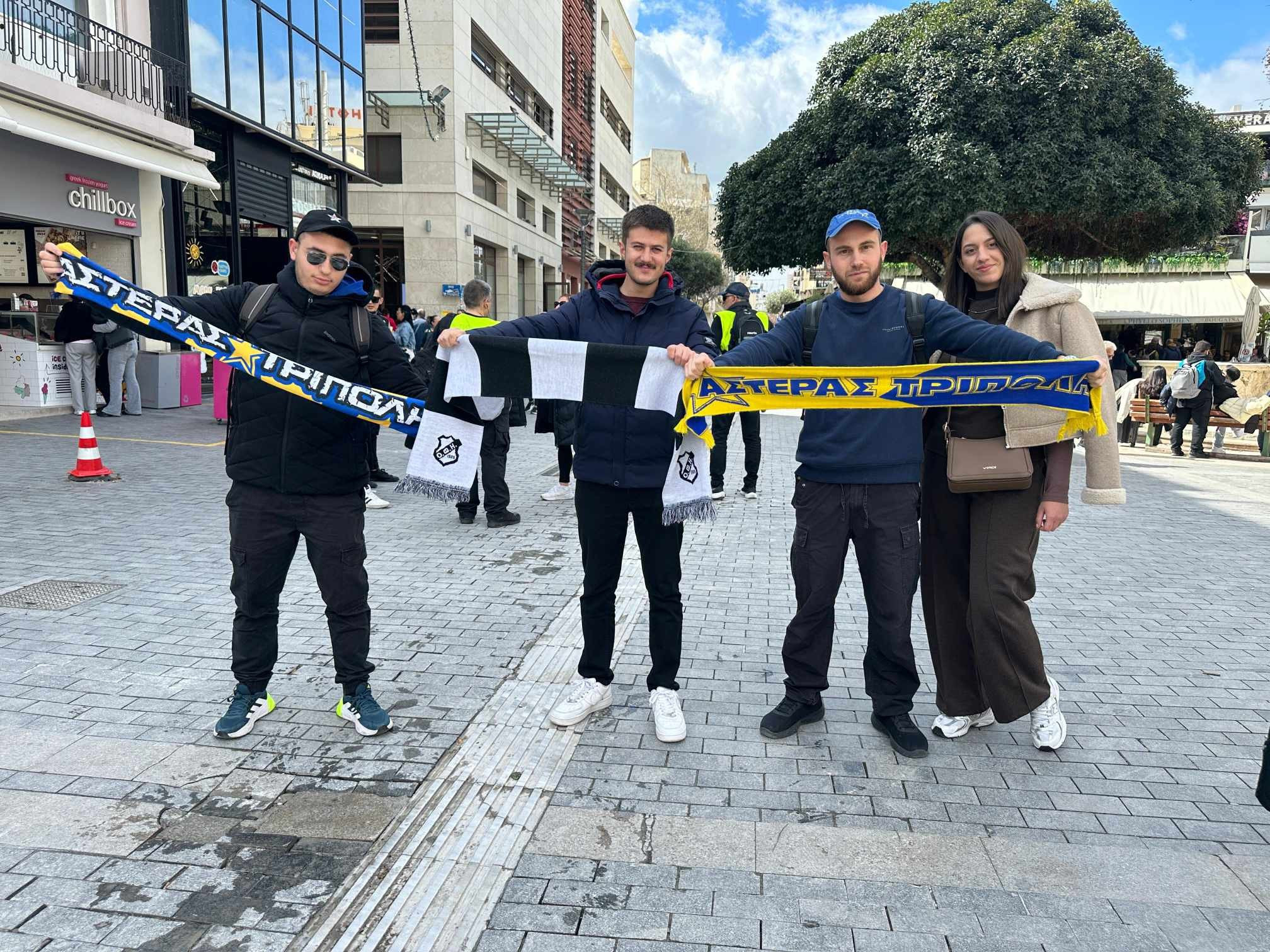 «Ενα μεγάλο ταξίδι, για ένα μεγάλο όνειρο» - Οι οπαδοί του Αστέρα AKTOR κάνουν πάρτι στο Ηράκλειο (vids)