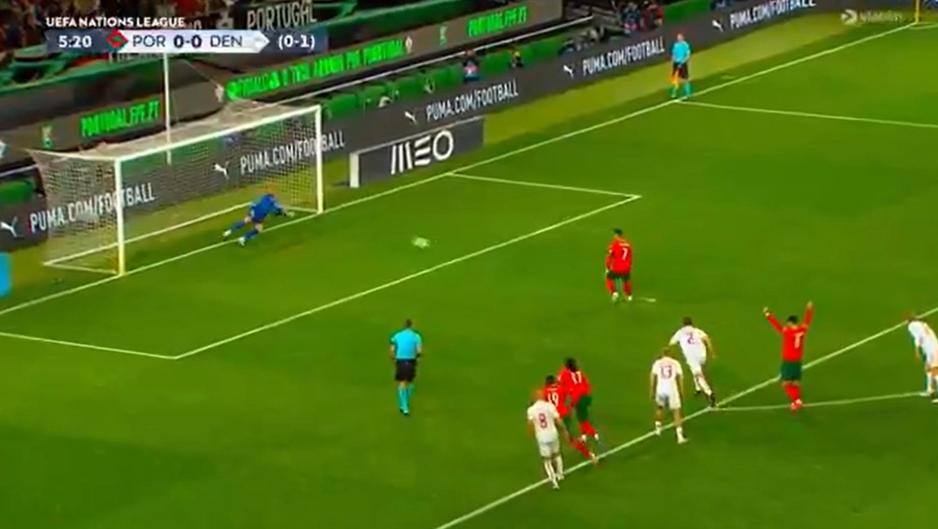 Απίστευτο! Ο Ρονάλντο έχασε το πέναλτι απέναντι στη Δανία (vid)