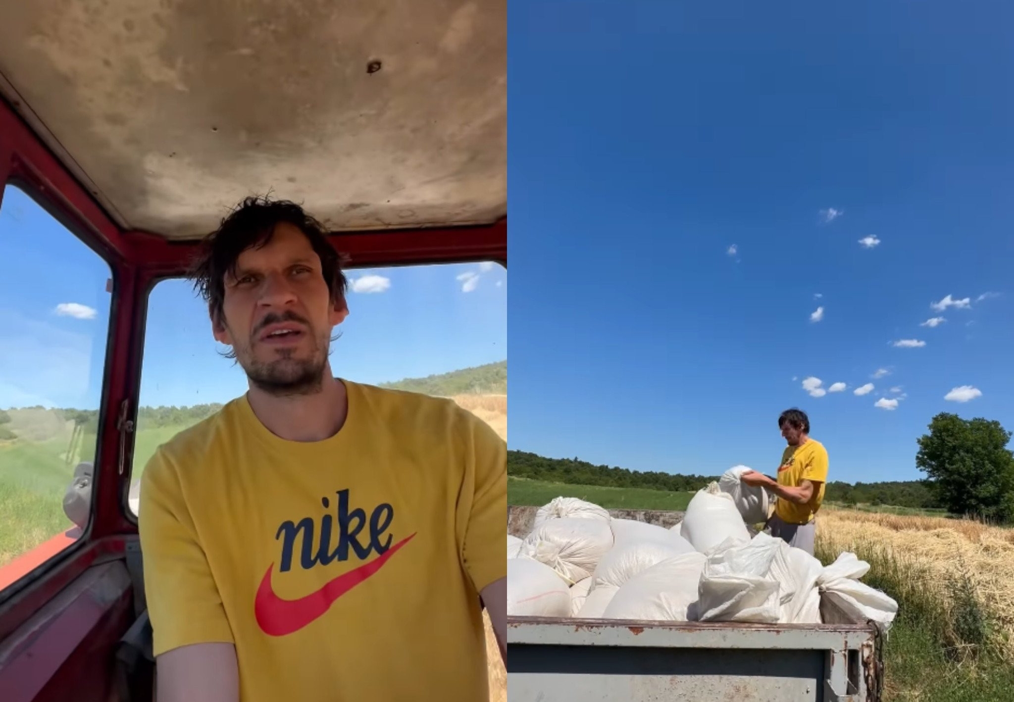 Ο Μαριάνοβιτς... καβάλησε το τρακτέρ και βοήθησε τον πατέρα του στα χωράφια (video)