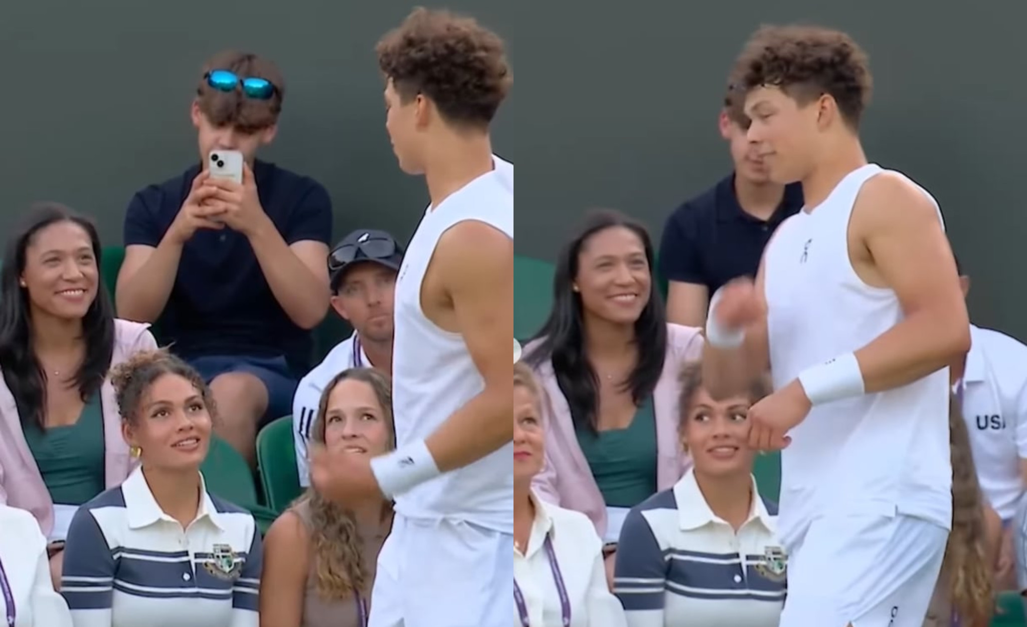 Ο έρωτας δεν κρύβεται: Αυτός είναι ο τενίστας που τον κοιτάζει και λιώνει η κόρη του Ντένις Ρόντμαν