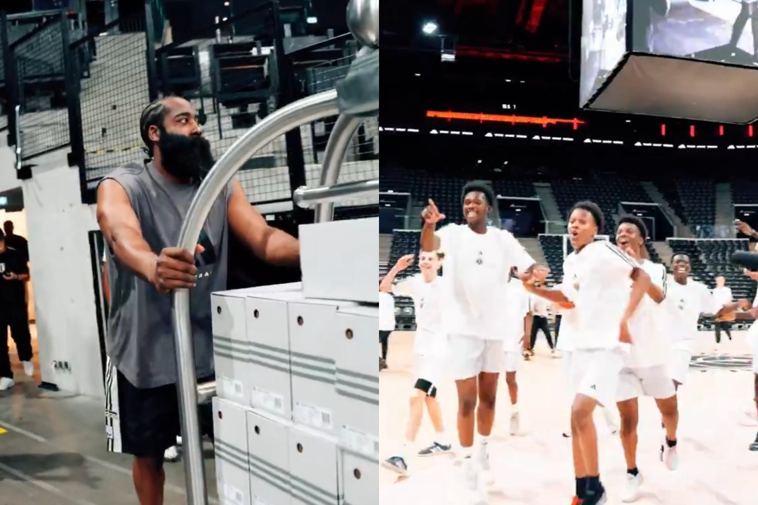 Ο Χάρντεν... το ζει στη Γαλλία μαζί με τα παιδιά της ακαδημίας της Παρί - Η έκπληξη που τους επιφύλασσε (vid)