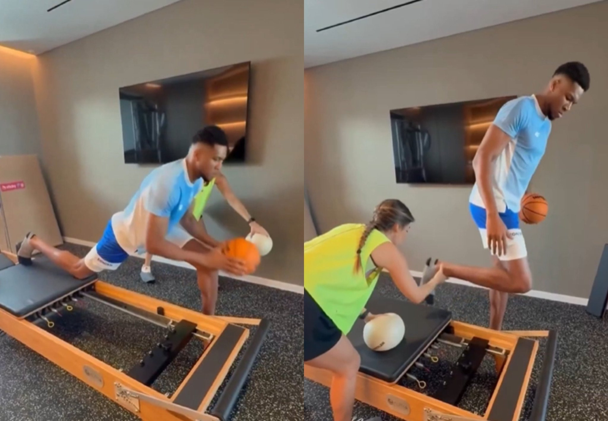 Ο Αντετοκούνμπο «λιώνει» στο pilates και ανεβάζει... στροφές εν όψει Eurobasket (video)