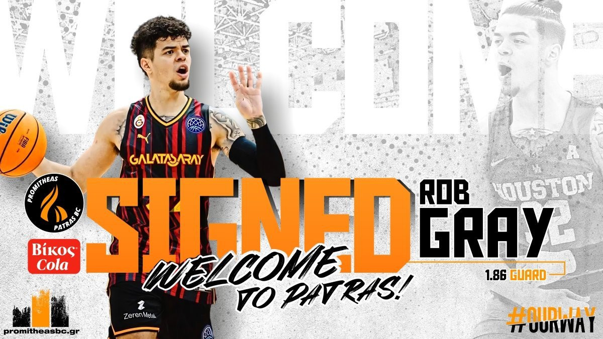 Η συμφωνία του Προμηθέα με τον Ρομπ Γκρέι πήρε επίσημη μορφή - Συμβόλαιο ενός έτους για τον Αμερικανό