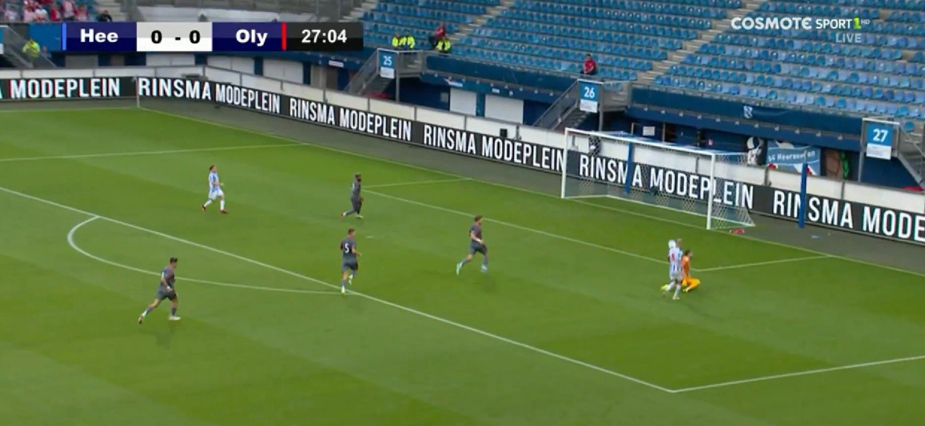 To γκολ που δέχθηκε ο Ολυμπιακός από την Χέρενφεν για το 1-0 (video)