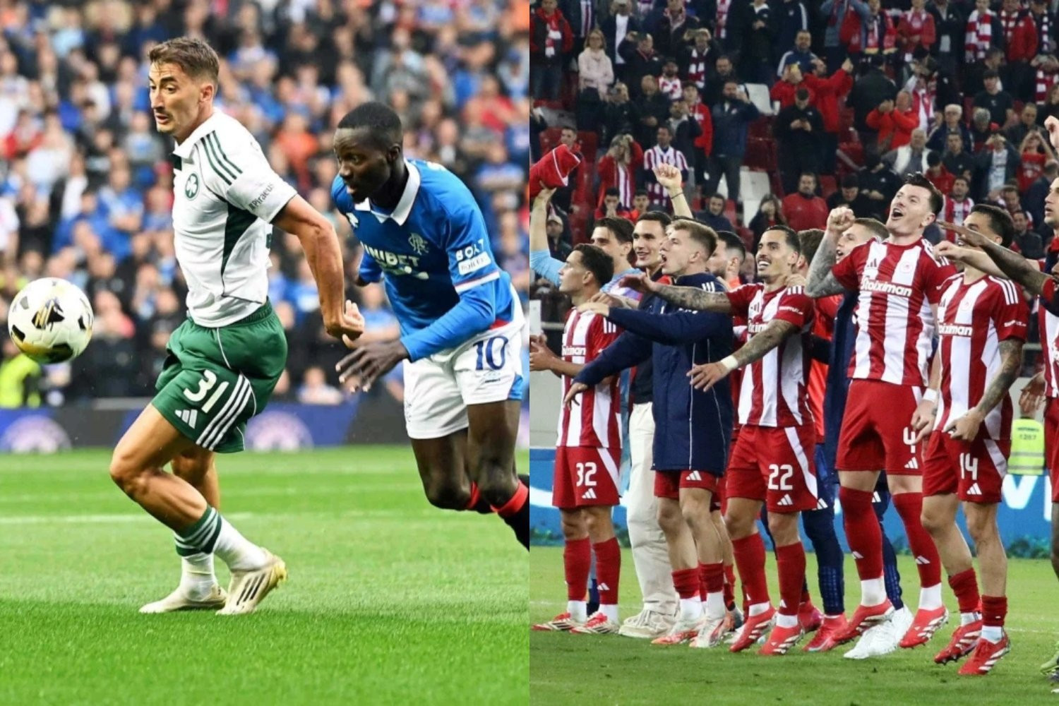 Πως επηρεάζει τον Ολυμπιακό η έκβαση του ζευγαριού του Παναθηναϊκού με τη Ρέιντζερς