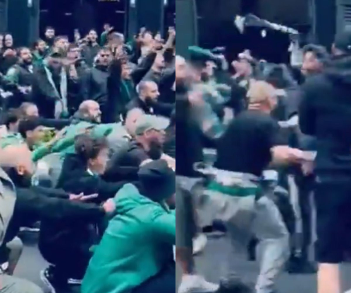 O κόσμος του Παναθηναϊκού «ζεσταίνεται» στους δρόμους της Γλασκώβης πριν τη Ρέιντζερς (video)