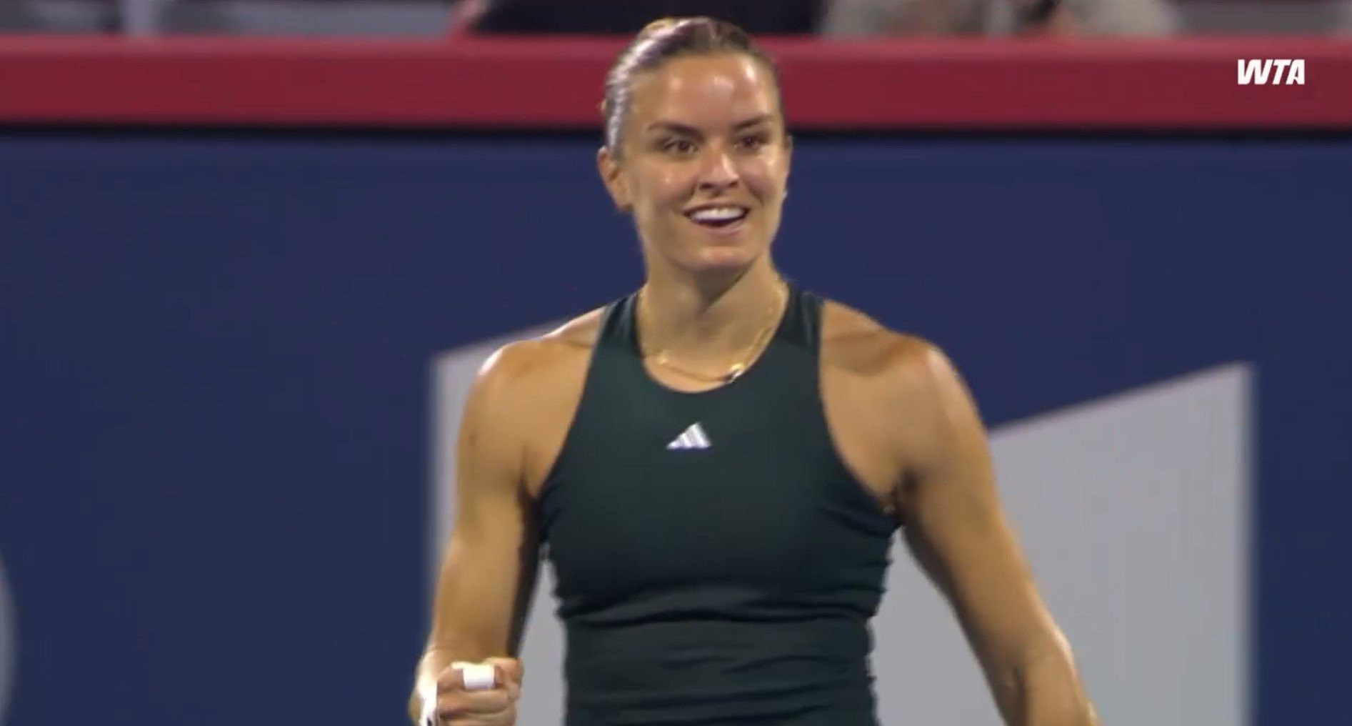 Στον επόμενο γύρο του Μόντρεαλ η Σάκκαρη, κέρδισε δύσκολα με 2-1 την Μπράνσταϊν