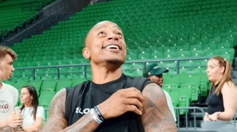 Ο Αϊζάια Τόμας πήγε στο ΟΑΚΑ και τα... είδε όλα (video)