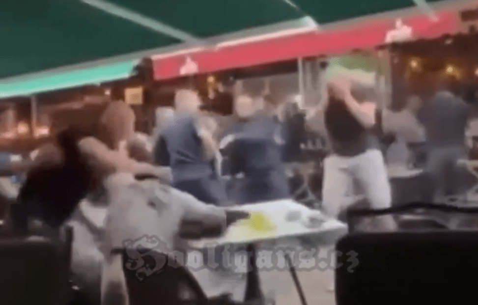 Άγριες συμπλοκές ανάμεσα σε οπαδούς της Ντρίτα και της Κοπεγχάγης (video)