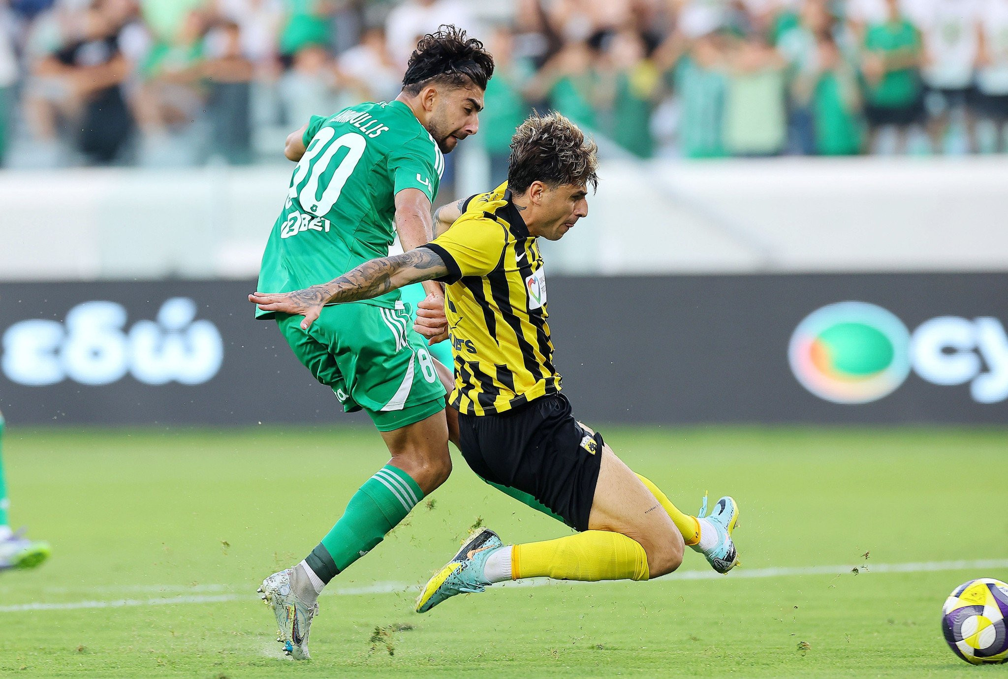 Αμυντική αδράνεια της ΑΕΚ, ο Κακουλλής το 1-2 (video)