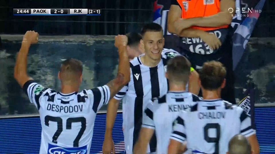 Μαγικός Κωνσταντέλιας, τρομερό γκολ και 2-0 ο ΠΑΟΚ (video)