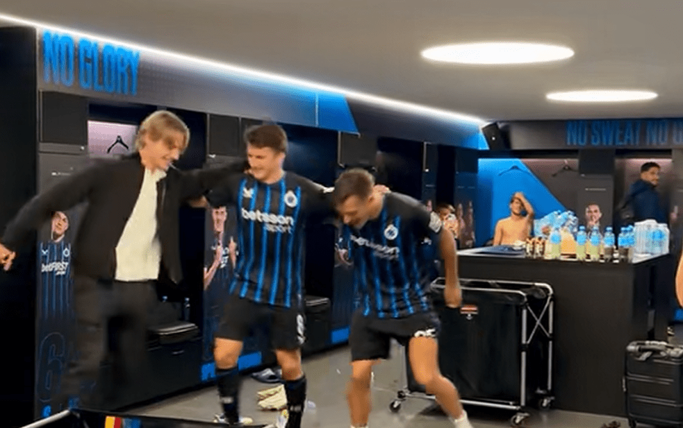 Ο Τζόλης τους τρέλανε και χόρεψε συρτάκι μετά τον θρίαμβο της Μπριζ στο Champions League (video)