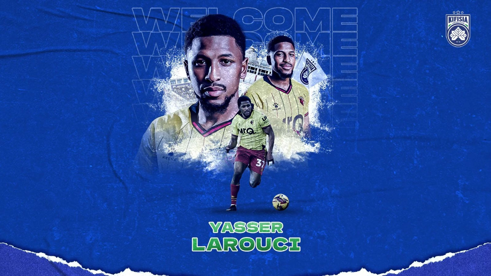 Η Κηφισιά ανακοίνωσε την απόκτηση του Γιασέρ Λαρουσί