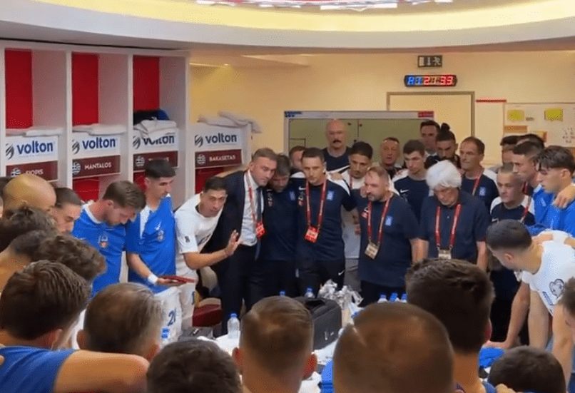 Η αρχηγική ομιλία του Μπακασέτα και ο Μάνταλος με την εικόνα (video)