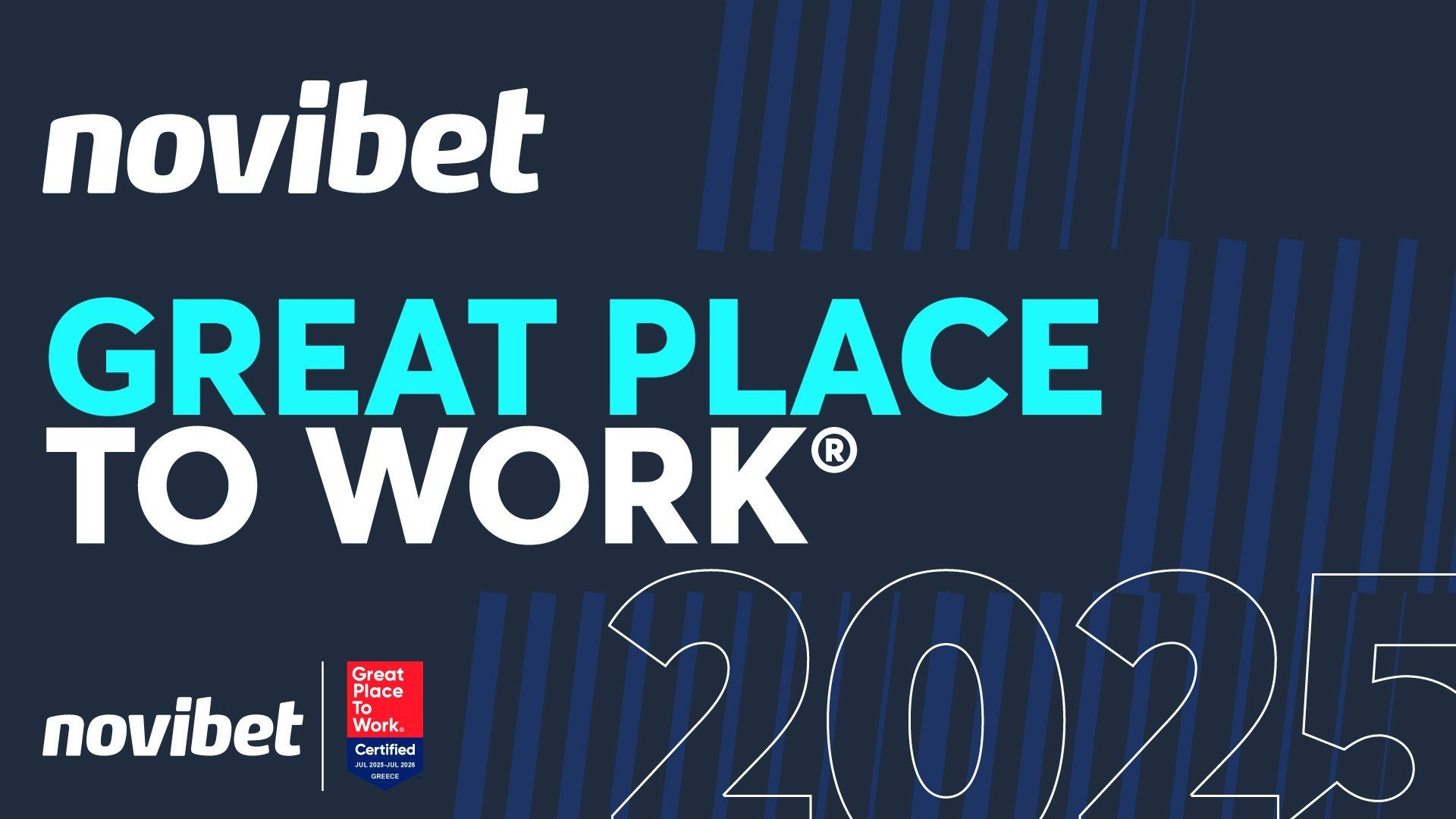 Σε Great Place to Work ανέδειξαν τη Novibet οι εργαζόμενοί της σε Ελλάδα, Μάλτα και Βραζιλία