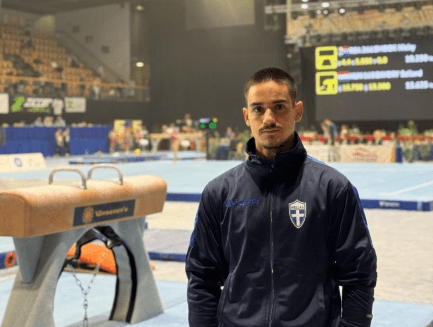 Έβδομος ο Γραικός στον πλάγιο ίππο, όγδοος ο Τσιγγελίδης στους κρίκους στο Σομπατέλι