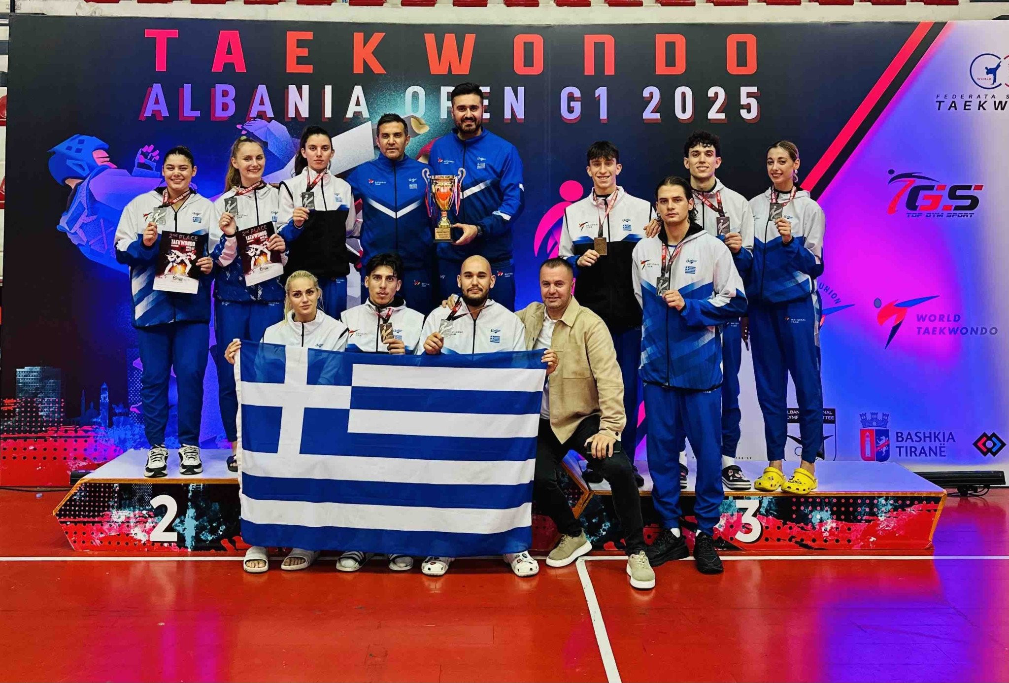 Εννέα μετάλλια για το ελληνικό ταεκβοντό στην Αλβανία, σε ρυθμούς Παγκοσμίου η Εθνική