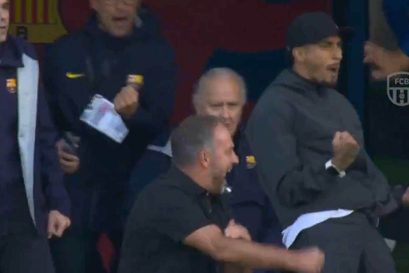 Η άσεμνη χειρονομία του Φλικ στο νικητήριο γκολ της Μπαρτσελόνα (video)