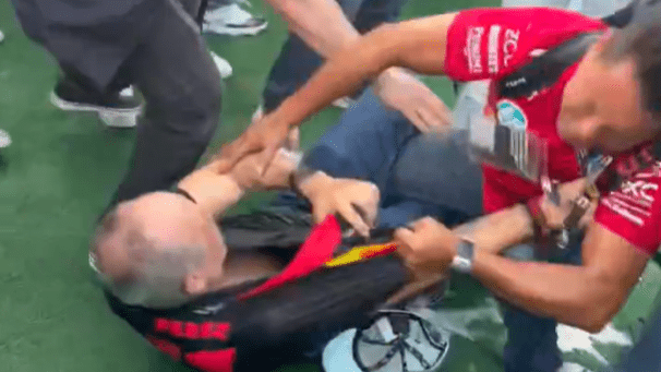 Απίθανα επεισόδια στο Μεξικό: Οπαδοί πιάστηκαν στα χέρια φορώντας μπλούζες Ferrari και Red Bull (video)
