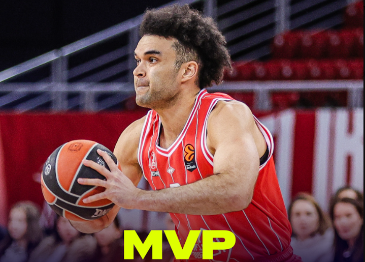 O Ελάιζα Μπράιαντ αναδείχθηκε MVP της 10ης αγωνιστικής της Euroleague