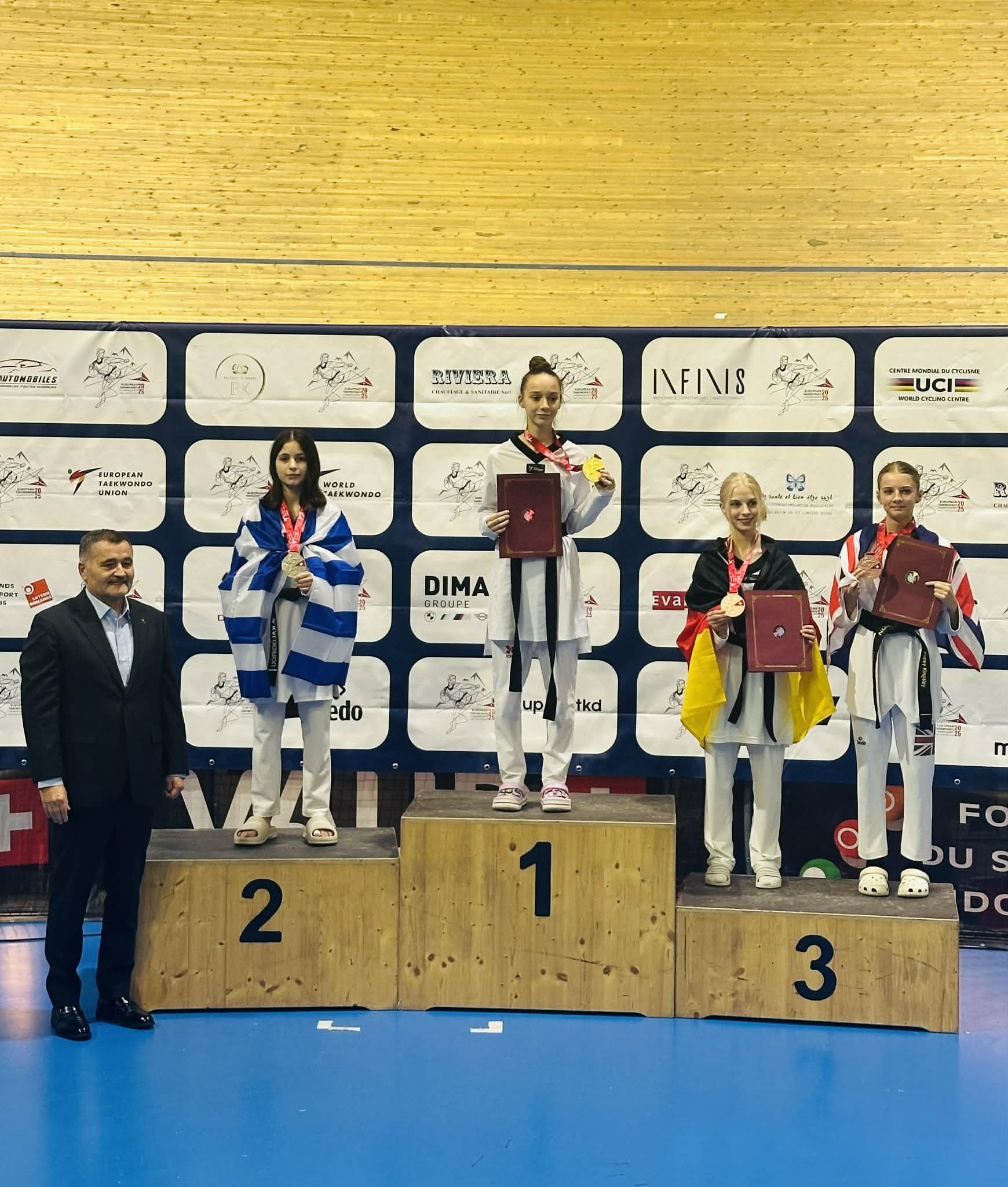 Διπλή επιτυχία με Καλογήρου και Αηδονίδη στο Ευρωπαϊκό πρωτάθλημα Ταεκβοντό U18