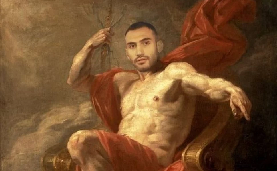 Συνεχίζεται η τρέλα για Παυλίδη στην Πορτογαλία - Τον απεικόνισαν ως τον... θεό Δία (pics)