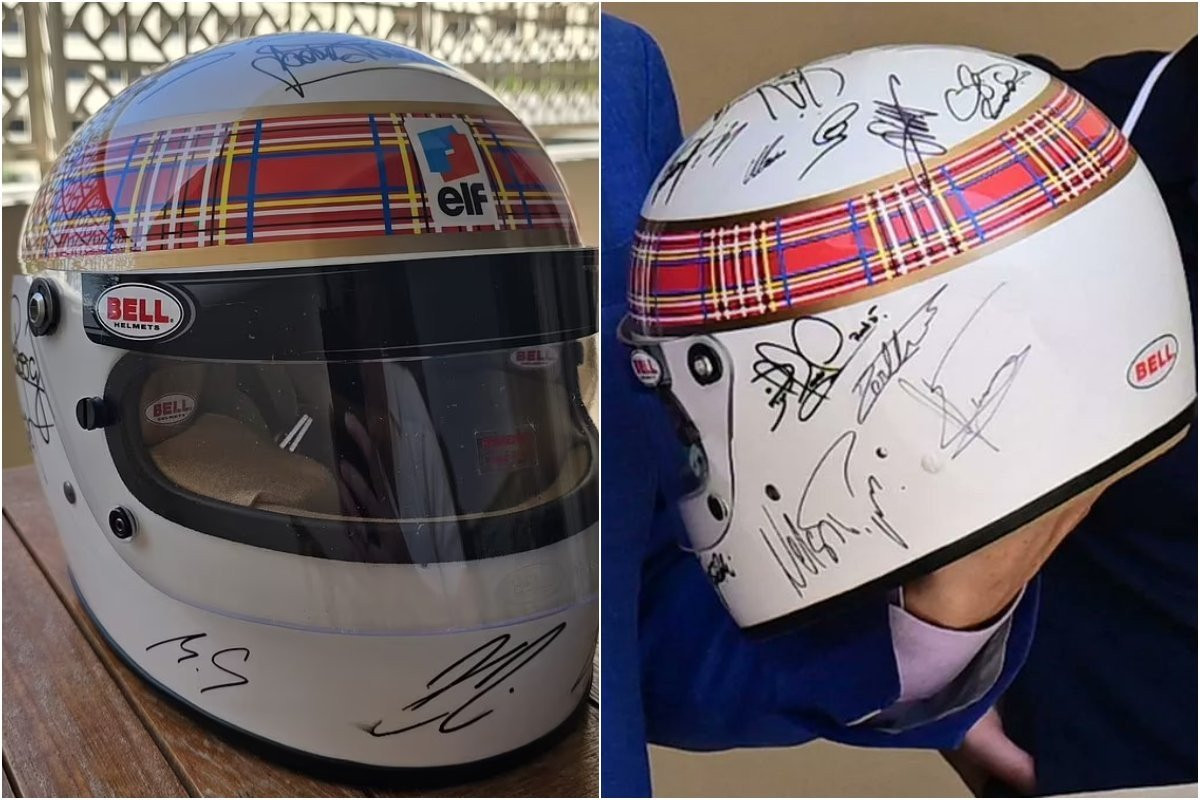 Σημάδι ζωής από τον Σουμάχερ - Μια ιστορική υπογραφή σε ένα κράνος