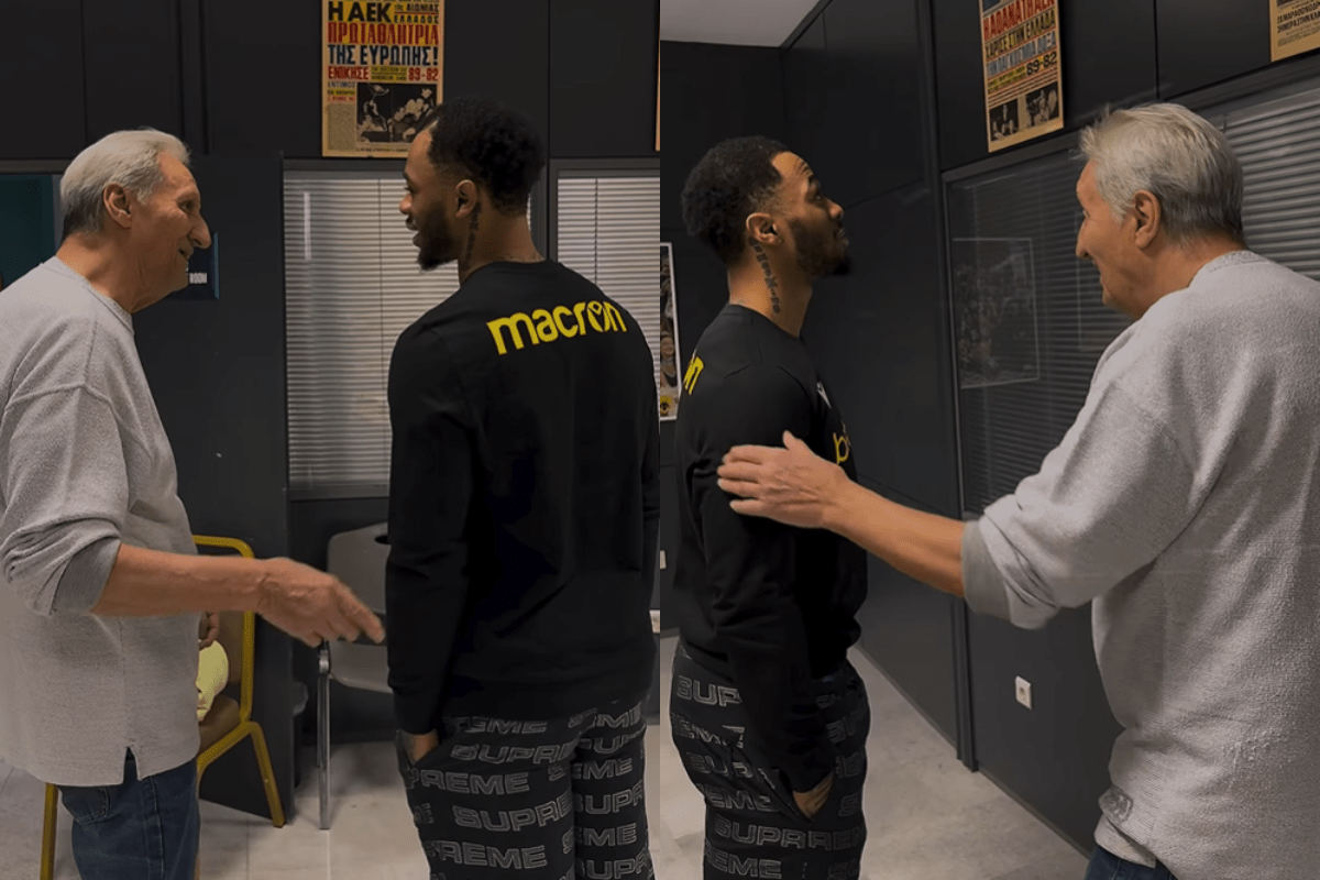 Ο Ρεϊζόν Τάκερ συνάντησε την... ιστορία της ΑΕΚ (vid)