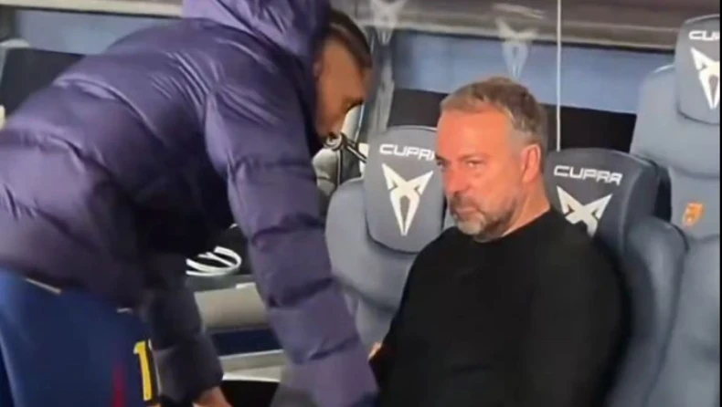 Βούρκωσε στον πάγκο ο Φλικ μετά τη νίκη της Μπαρτσελόνα - Τι συνέβη (video)