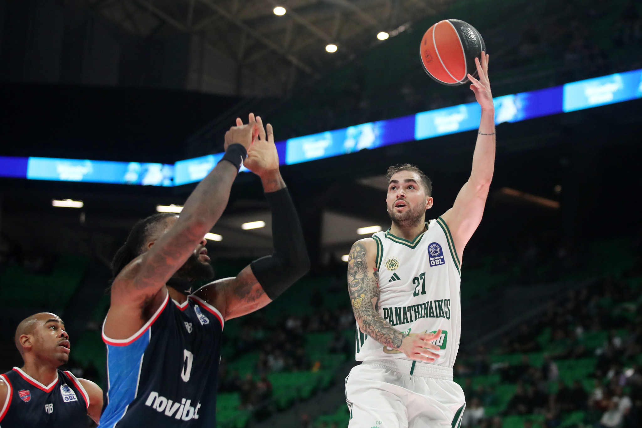 Πρωτοπόρος ο Ολυμπιακός, συνεχίζουν ψηλά Παναθηναϊκός και ΠΑΟΚ: Η βαθμολογία της Stoiximan GBL