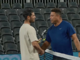 Συνάντηση κορυφαίων στο Μαϊάμι: Ο Αλκαράθ έπαιξε τένις με τον Ρονάλντο Ναζάριο (video)