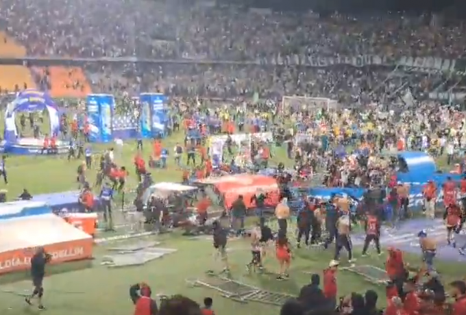 Τρομερά επεισόδια στον τελικό του Κυπέλλου Κολομβίας (videos)