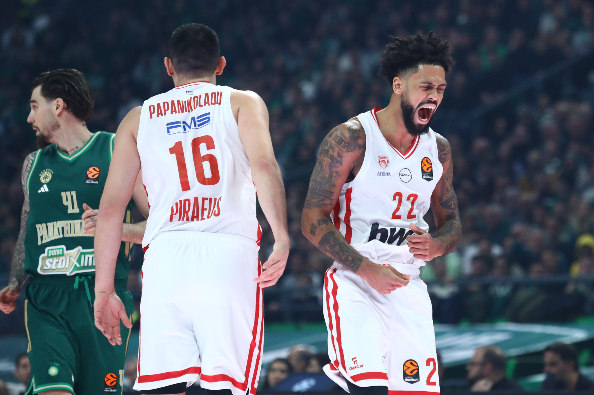 Εντυπωσιακός Ντόρσεϊ και Ολυμπιακός στο πρώτο δεκάλεπτο κόντρα στον Παναθηναϊκό (video)