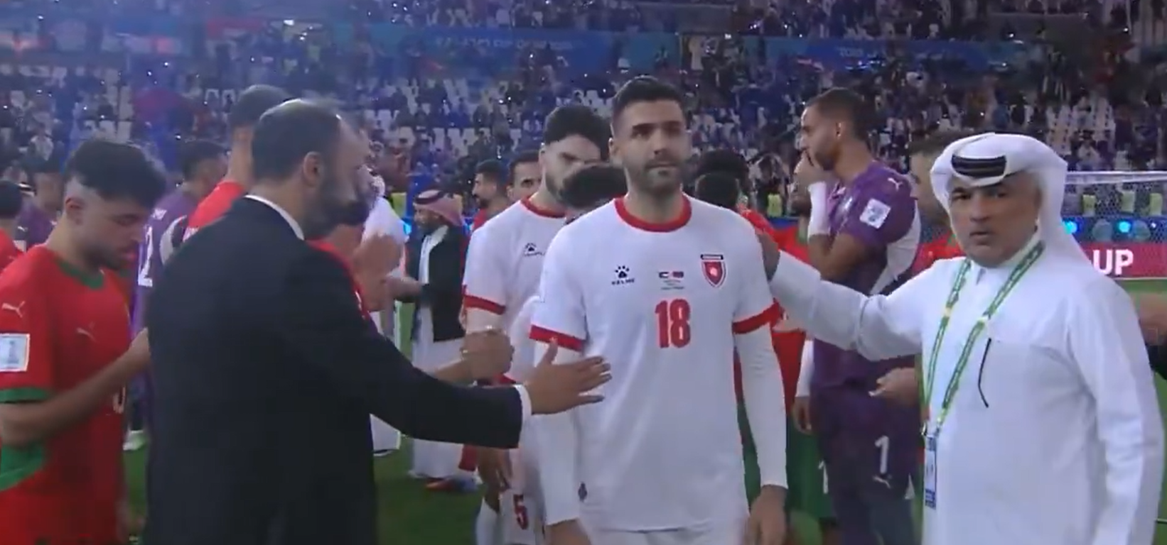Οι παίκτες της Ιορδανίας δεν έδωσαν το χέρι στον προπονητή του Μαρόκου (video)