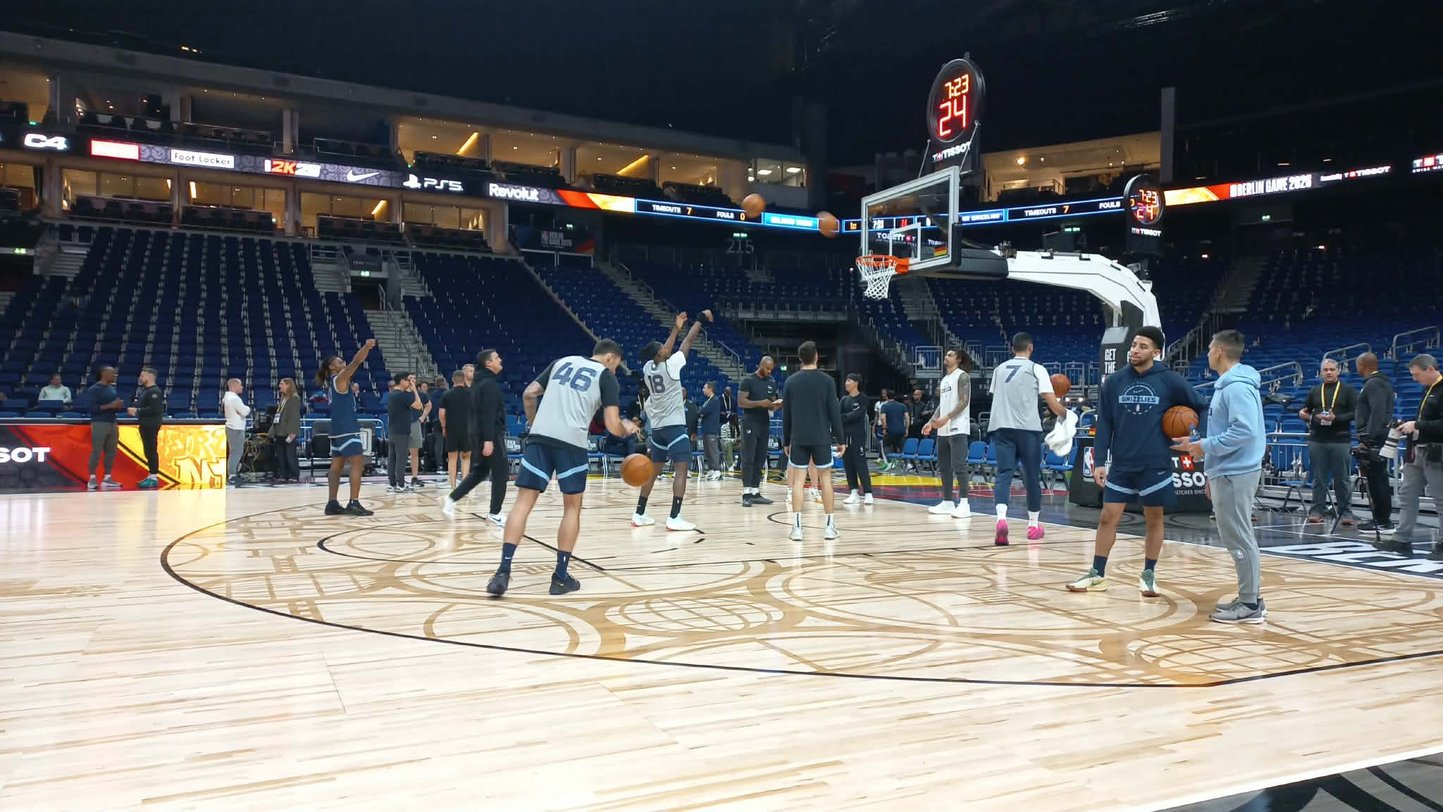 Το Athletiko στις προπονήσεις Ορλάντο Μάτζικ και Μέμφις Γκρίζλις στο Βερολίνο