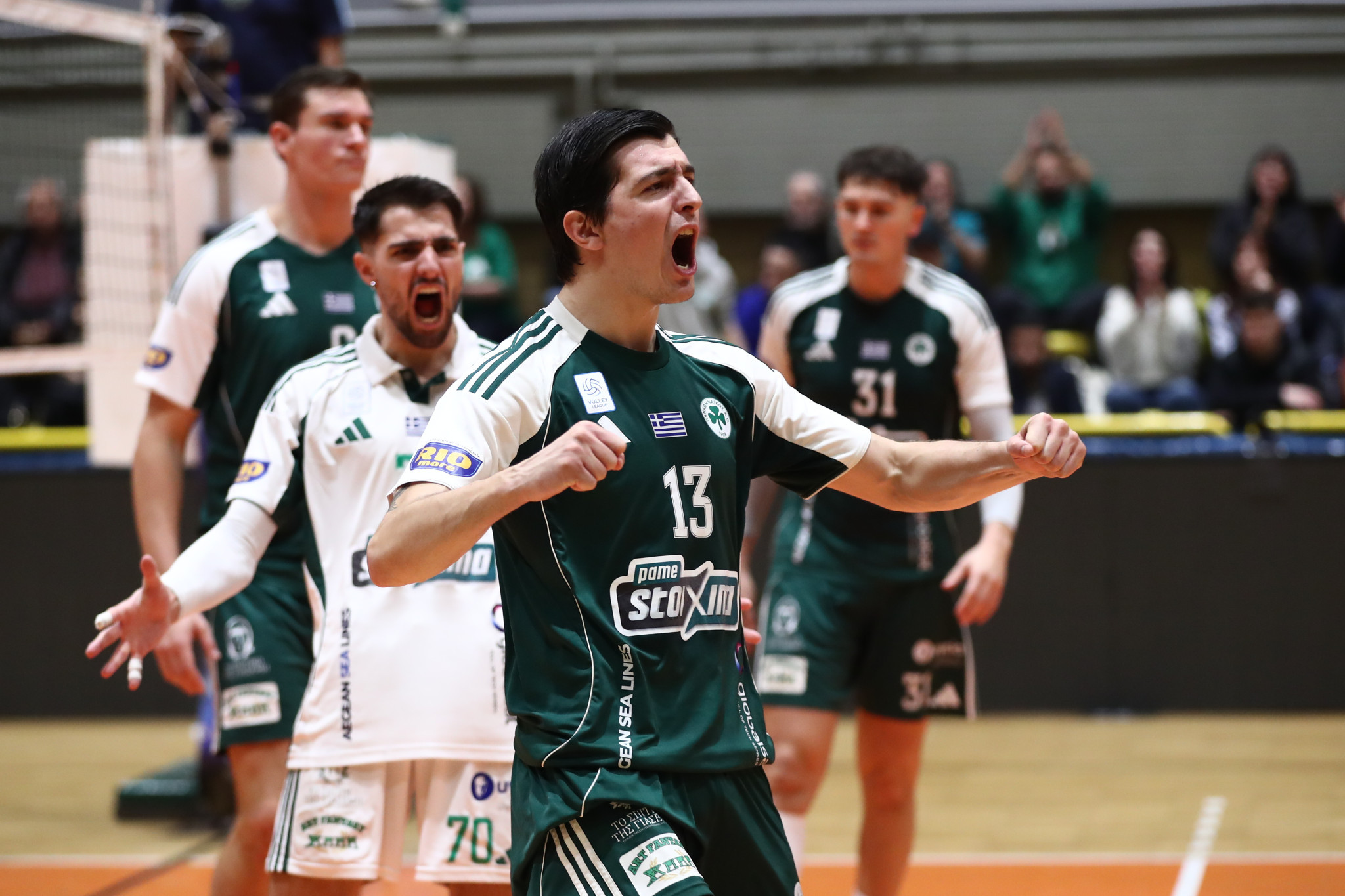 Σε απόσταση βολής ο Παναθηναϊκός από τον πρωτοπόρο Μίλωνα μετά την 11η αγωνιστική της Volley League