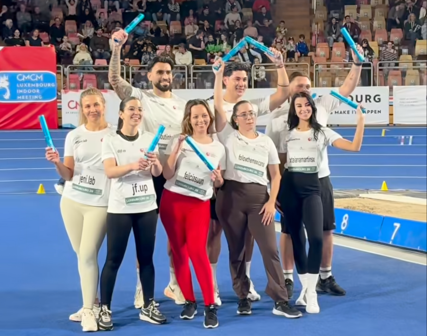 Αγώνας κλειστού στίβου 60μ για... influencers στο διεθνές meeting του Λουξεμβούργου!