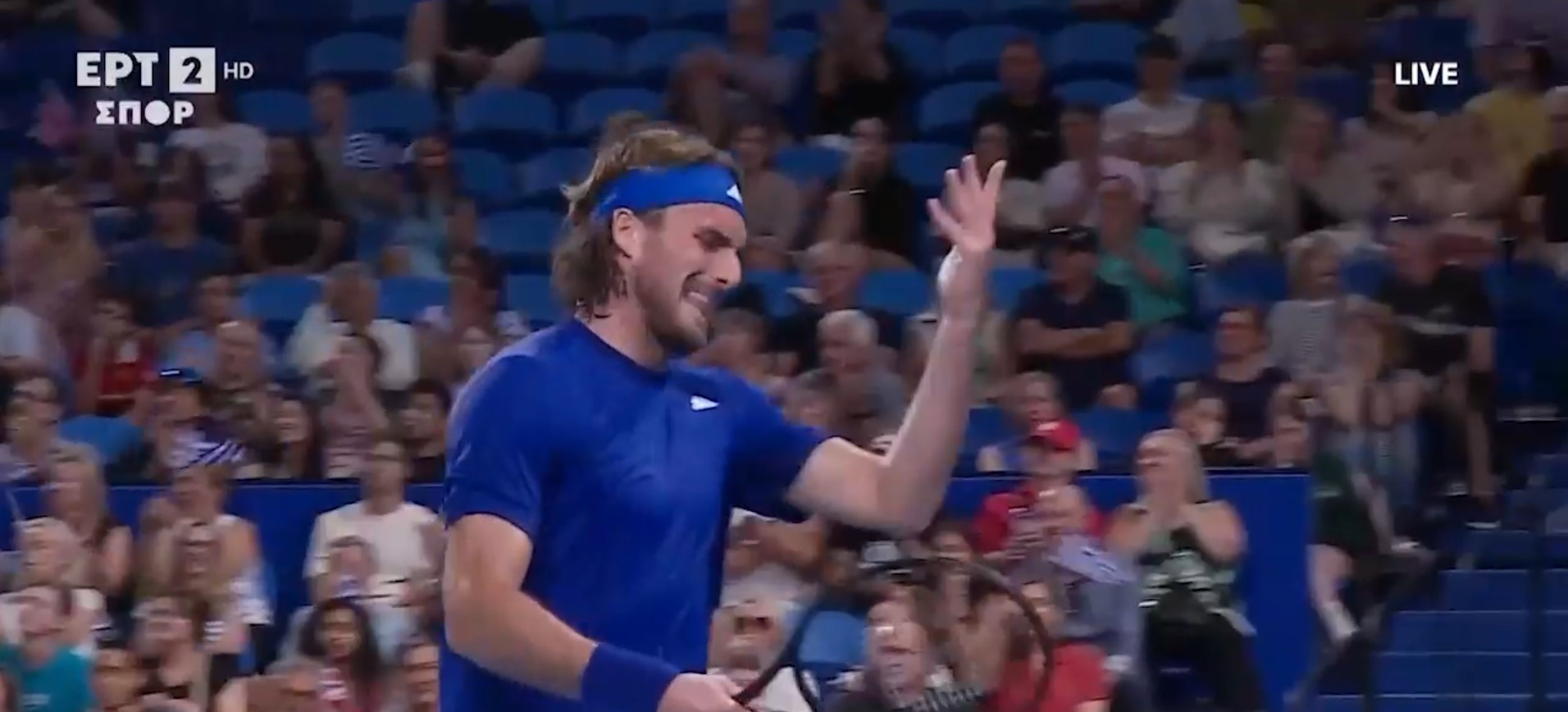 Το «@ντε γ@μ#σου» του Τσιτσιπά στο τέλος του ματς κι οι πανηγυρισμοί (video)