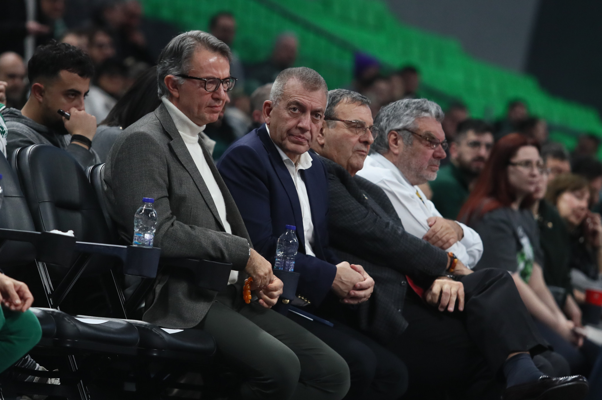 Ο Γιάννης Βρούτσης στο T-Center για τον ιστορικό αγώνα του Παναθηναϊκού κόντρα στην Ζαγκλέμπιε