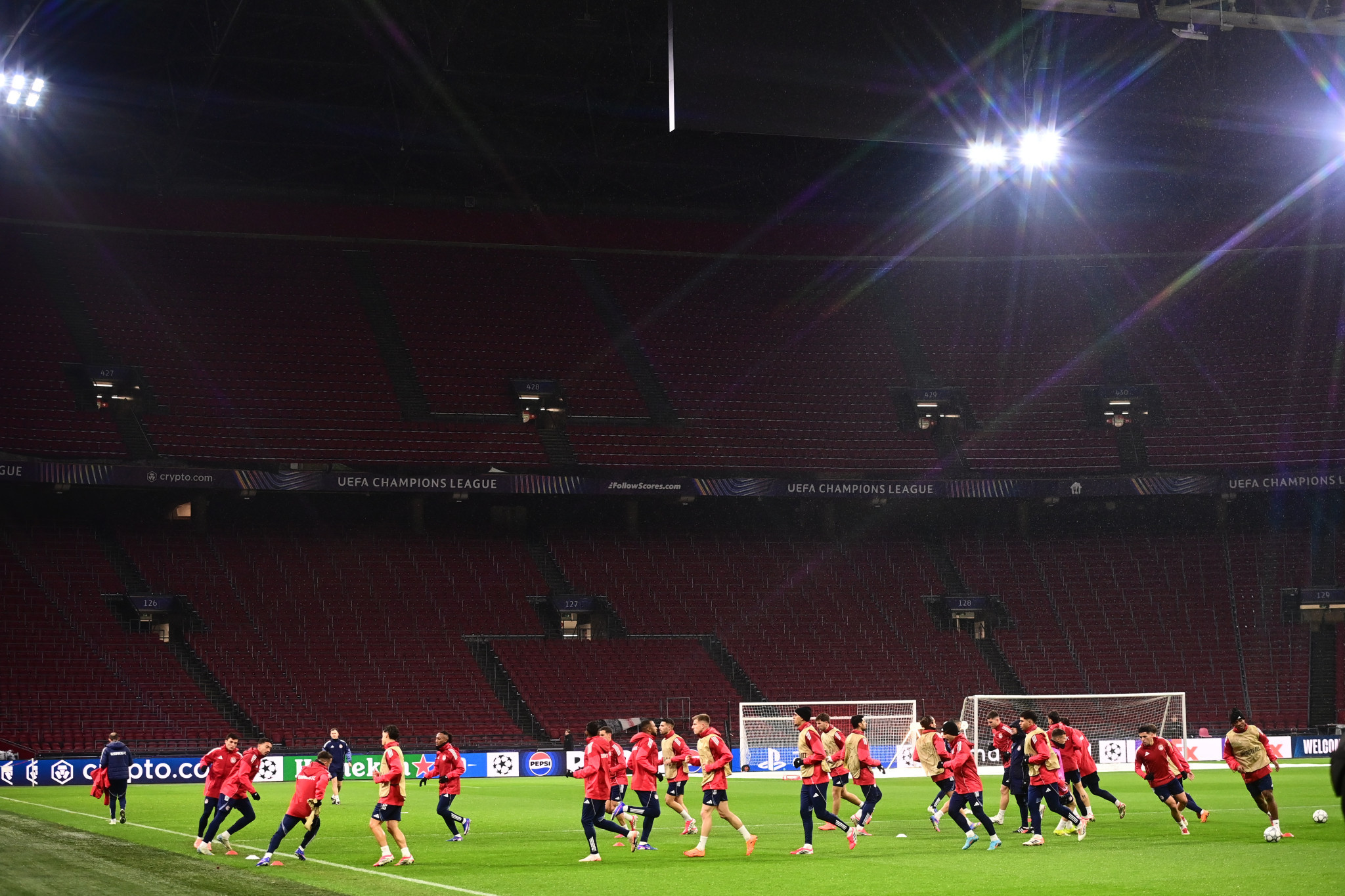 Αγιαξ - Ολυμπιακός: Γιατί έκανε προπόνηση με ανοιχτή την οροφή