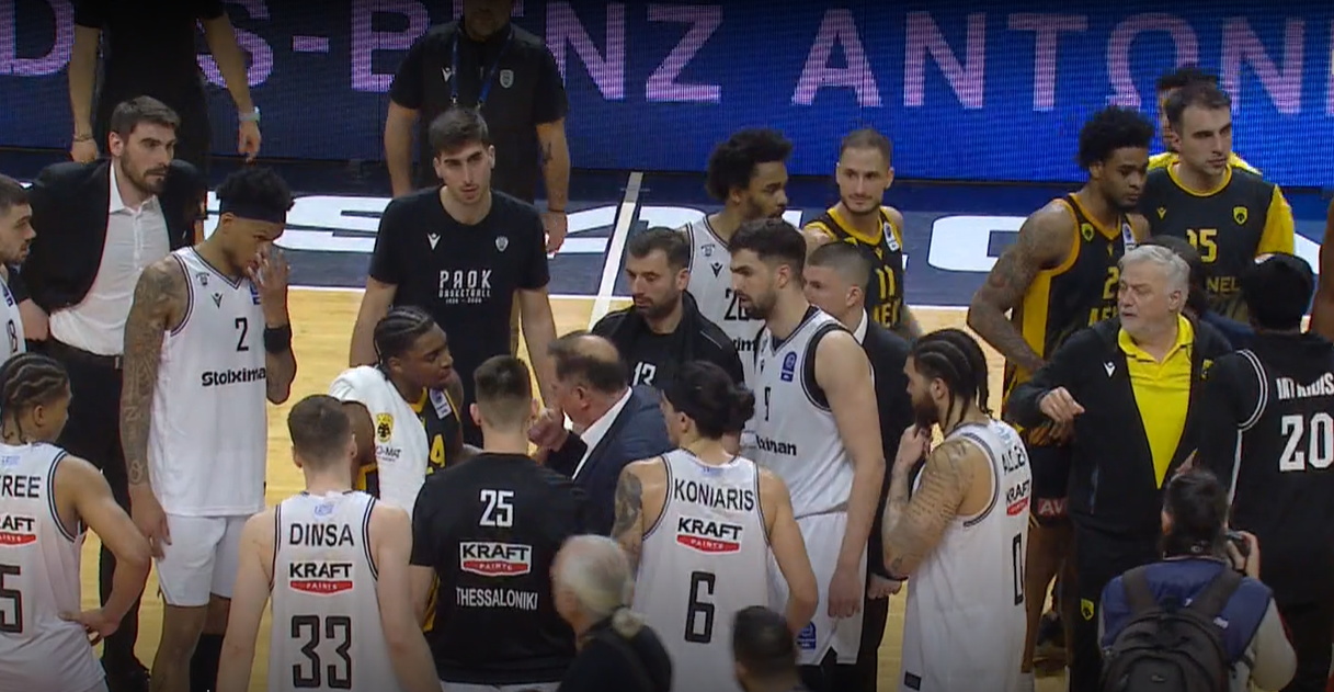 Τεράστια ένταση με Μπάρτλεϊ και οπαδούς του ΠΑΟΚ στο PAOK Sports Arena (video)