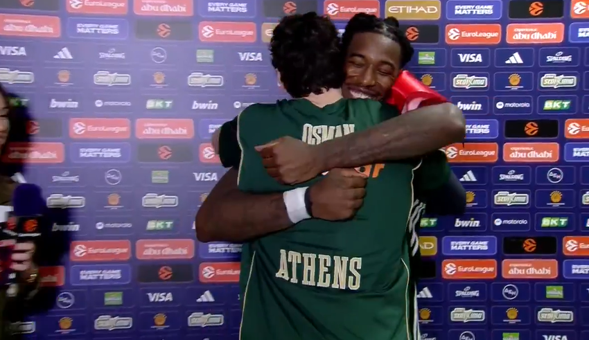 Η αγκαλιά Οσμάν - Λεσόρ στο flash interview: «Είναι η ψυχή αυτής της ομάδας»