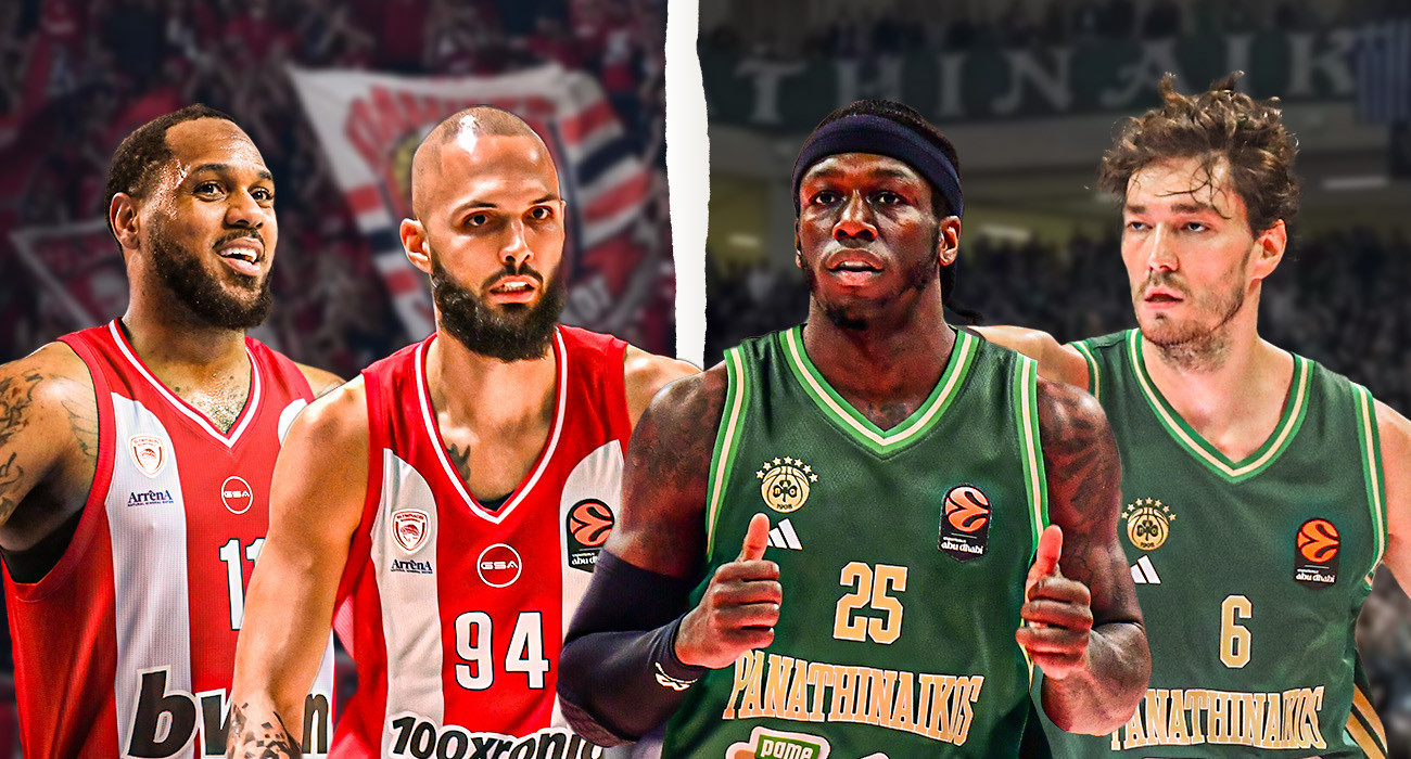 Έφεραν «μαγεία» στη EuroLeague: Πόσα παιχνίδια έχουν παίξει οι παίκτες Ολυμπιακού και Παναθηναϊκού στο NBA