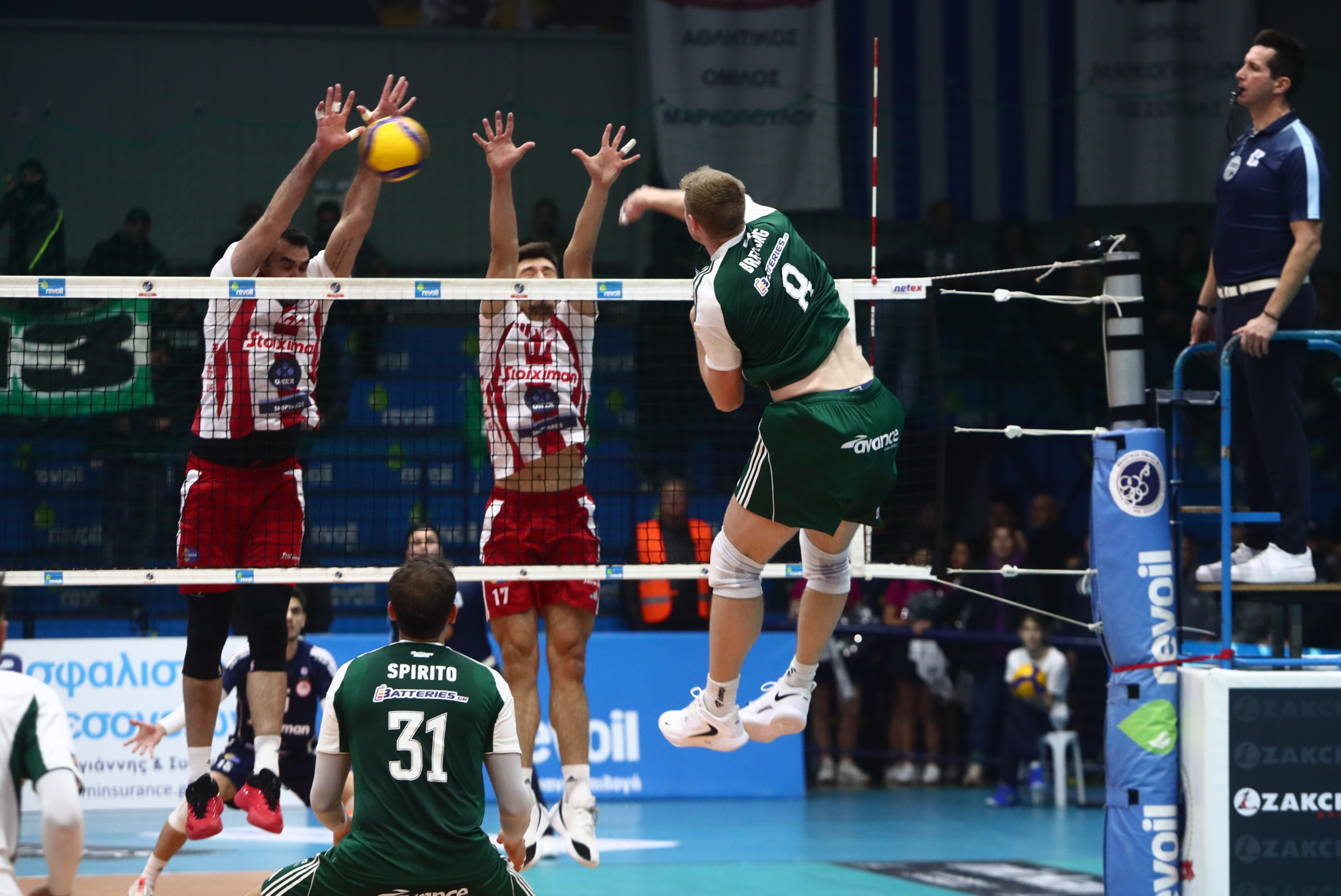 Η ώρα και το κανάλι του ντέρμπι Παναθηναϊκός - Ολυμπιακός για τον πρώτο ημιτελικό της Volley League