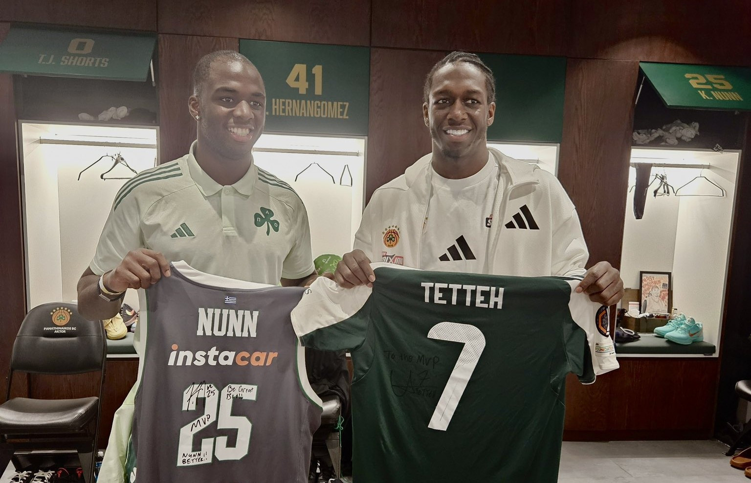 Τεττέη στο Athletiko: «Μου αρέσει πολύ η ομάδα μπάσκετ, αγαπημένος μου παίκτης ο Ναν»