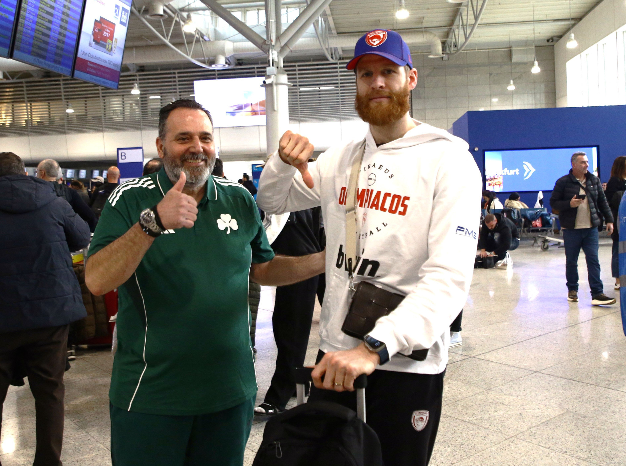 Ο Γουόκαπ έκλεψε την παράσταση σε απίθανη φωτογραφία με φίλο του Παναθηναϊκού